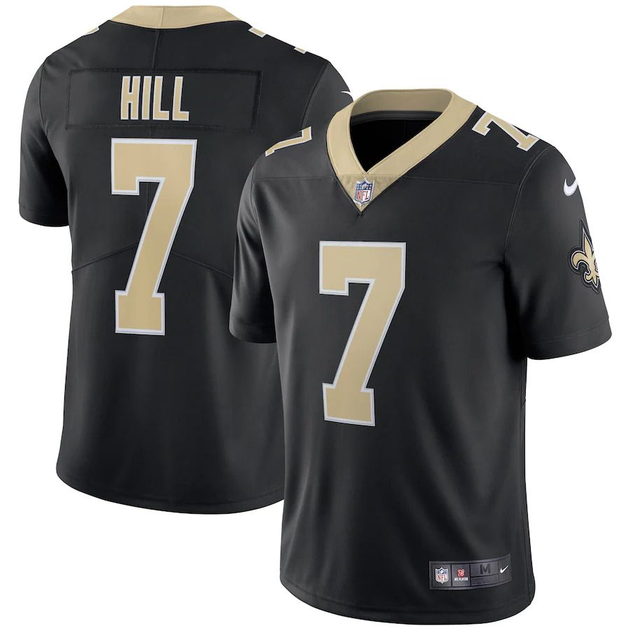 Men New Orleans Saints #7 Taysom Hill Nike Black Vapor Limited NFL Jersey->new orleans saints->NFL Jersey